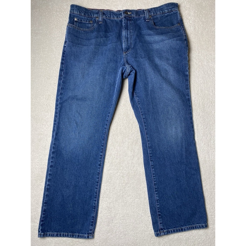 LL Bean Standard Fit Jeans Men's 38x30 Measured 39x29 Blue Straight Leg Denim